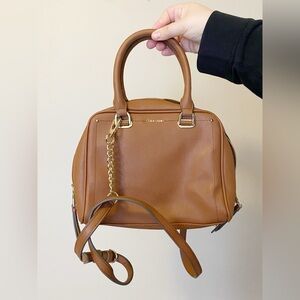 Calvin Klein Tan Crossbody Bag with Smooth Leather Finish NWOT